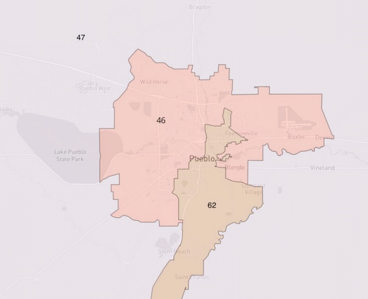 CLLARO Pueblo-area House district proposal